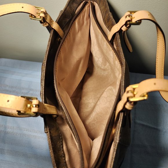 Michael Kors Brown Zip-Top Tote - Picture 9 of 12